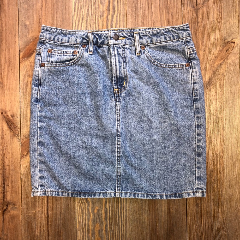 vintage denim skirt - Picture 3 of 5